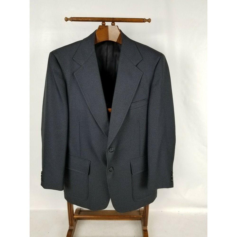 Vintage Mens American Craftsmen Size 44R Vented Blue Sports Coat Jacket